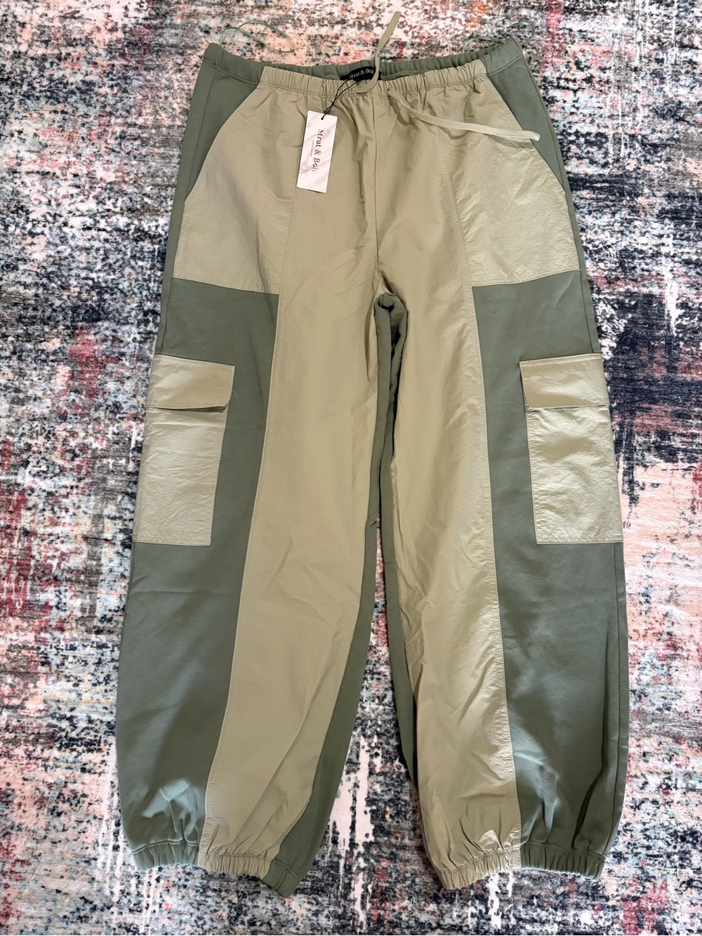 Two-Tone Cargo Joggers